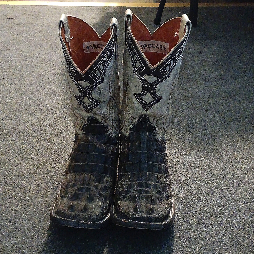 Vaccari Brown Western Cowboy Boots